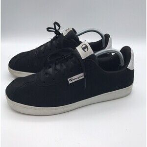 Champion Black Faux Suede Women’s 11M Shoes Lace Up Low Top Athletic Sneakers